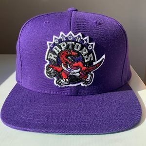 Toronto Raptors Mitchell & Ness Hardwood Classics - Dino - Snapback Hat - Purple